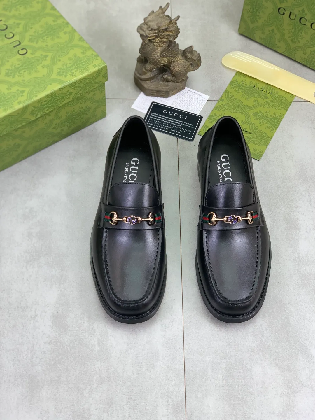 Men's men's shoes 💰P460 [New style] Water dyed cowhide 💰💎💎💎 [Gucci] GUCCI high-end men's formal business leather shoes, original order 1:1! Original imported high-end calfskin, original metal buckle, imported first-layer cowhide lining for feet, original outsole, men's shoe size: 38-45, black color available